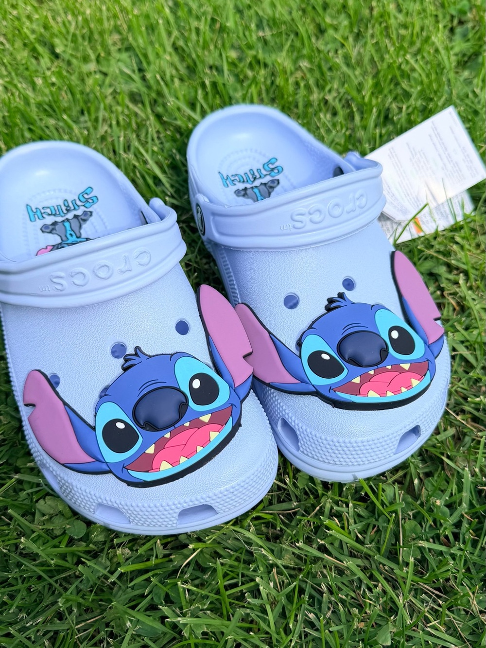 CROCS Kids Light Blue Stitch Graphic Clog